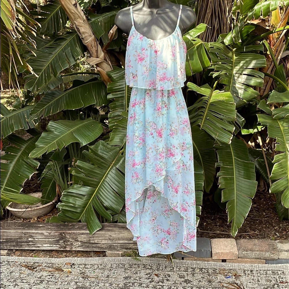 Disney Cinderella floral high low asymmetric dress